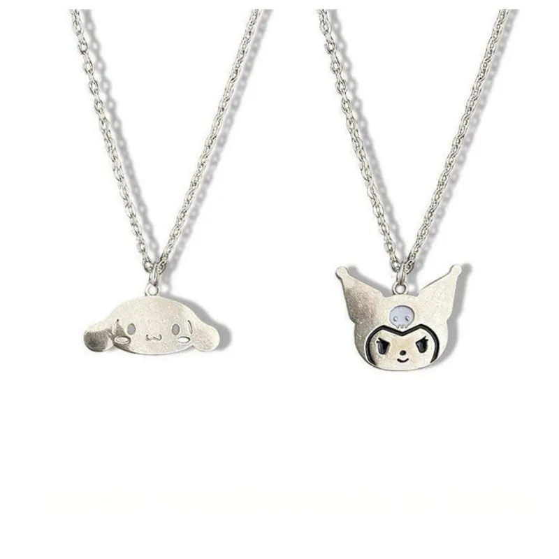 

Sanrio Cinnamoroll Kuromi Necklace Anime Figures Cartoon Alloyed Necklace Q Figurals Anime Merchandise Decoration Birthday Gifts