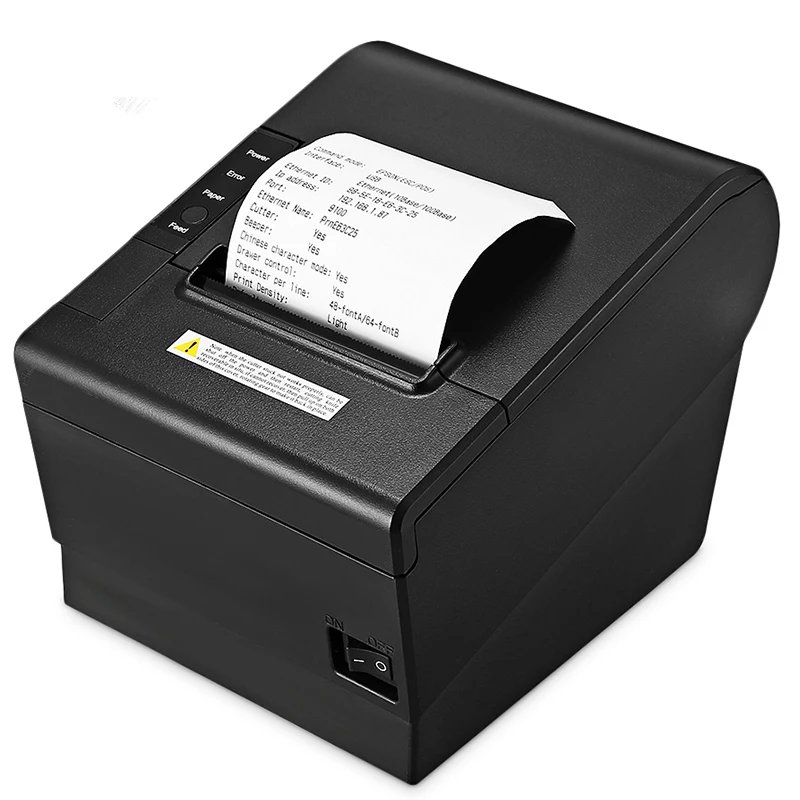 80mm Thermal Receipt Printer Auto Cutter POS Billing USB LAN Blue Tooth Tickets Printing for Supermarket