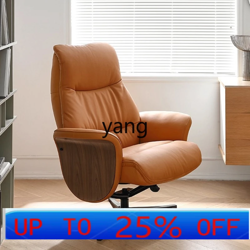 

Lmm leather single sofa chair living room bedroom light luxury leisure balcony simple recliner