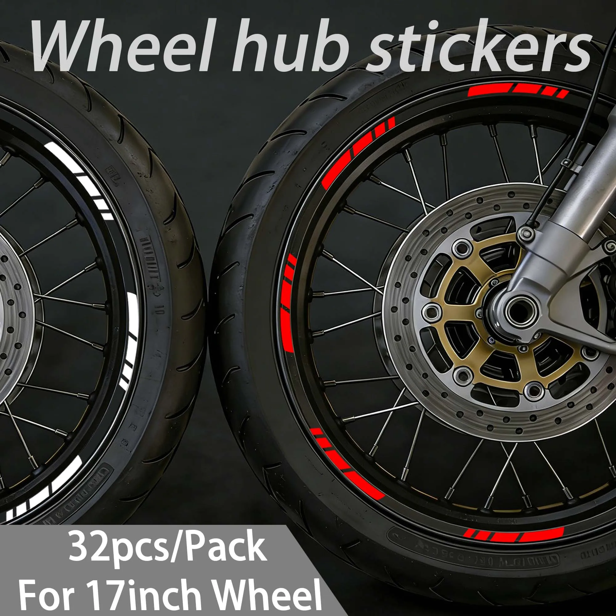 

17-дюймовый геометрический дизайн, наклейки на колеса мотоцикла, DIY ступица, водонепроницаемые виниловые наклейки для YAMAHA Honda Kawasaki Suzuki BMW KTM