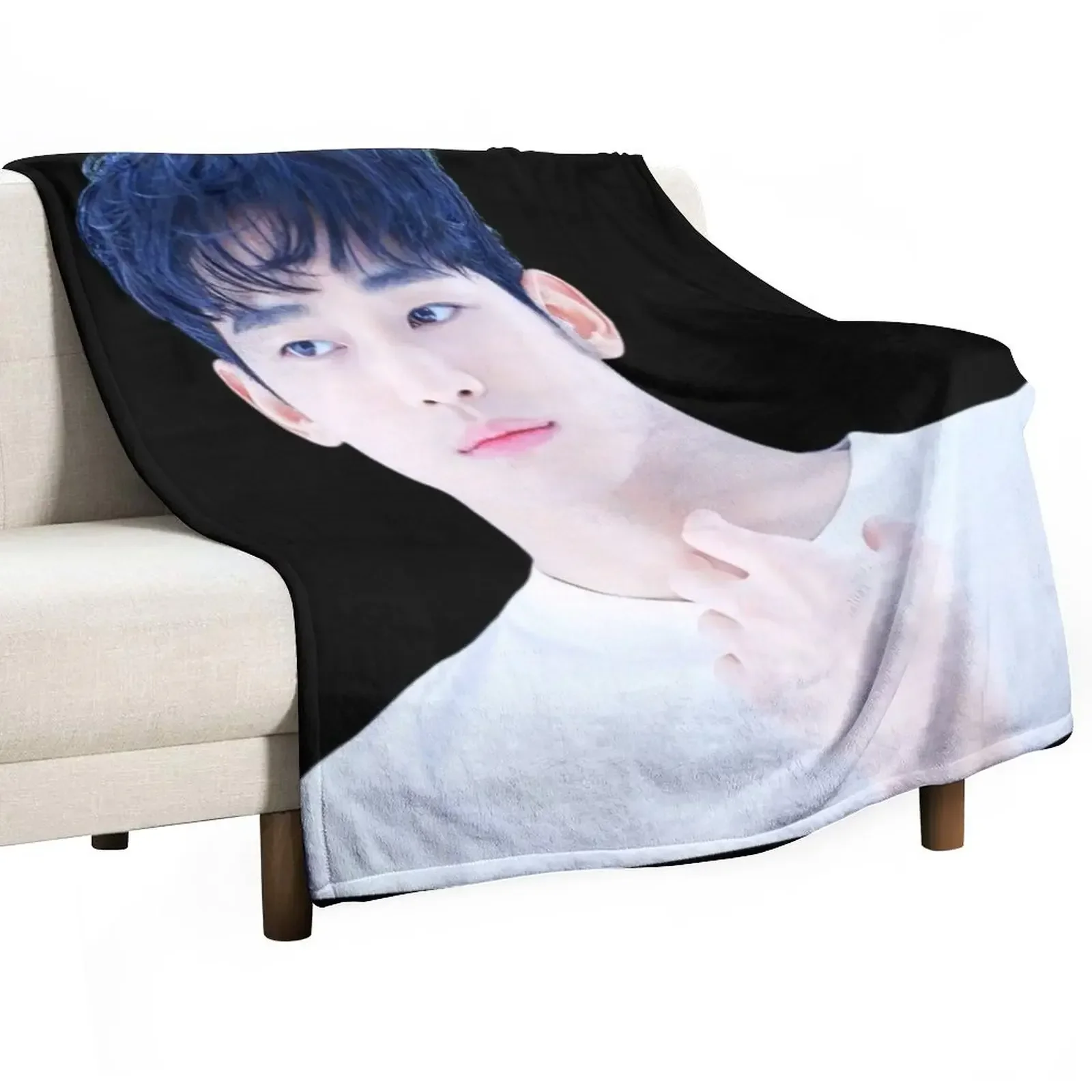 Kim Soo hyun Throw Blanket blankets and throws Luxury Thicken Camping warm for winter Blankets