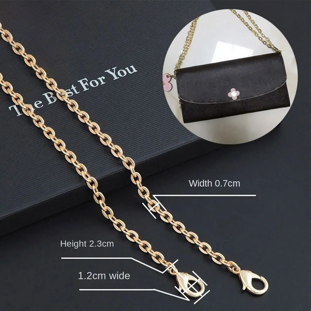 

DIY Bag Accessories Gold Silver Black Metal Bag Chains Adjustable Luxury Crossbody Chain Single Shoulder Strap