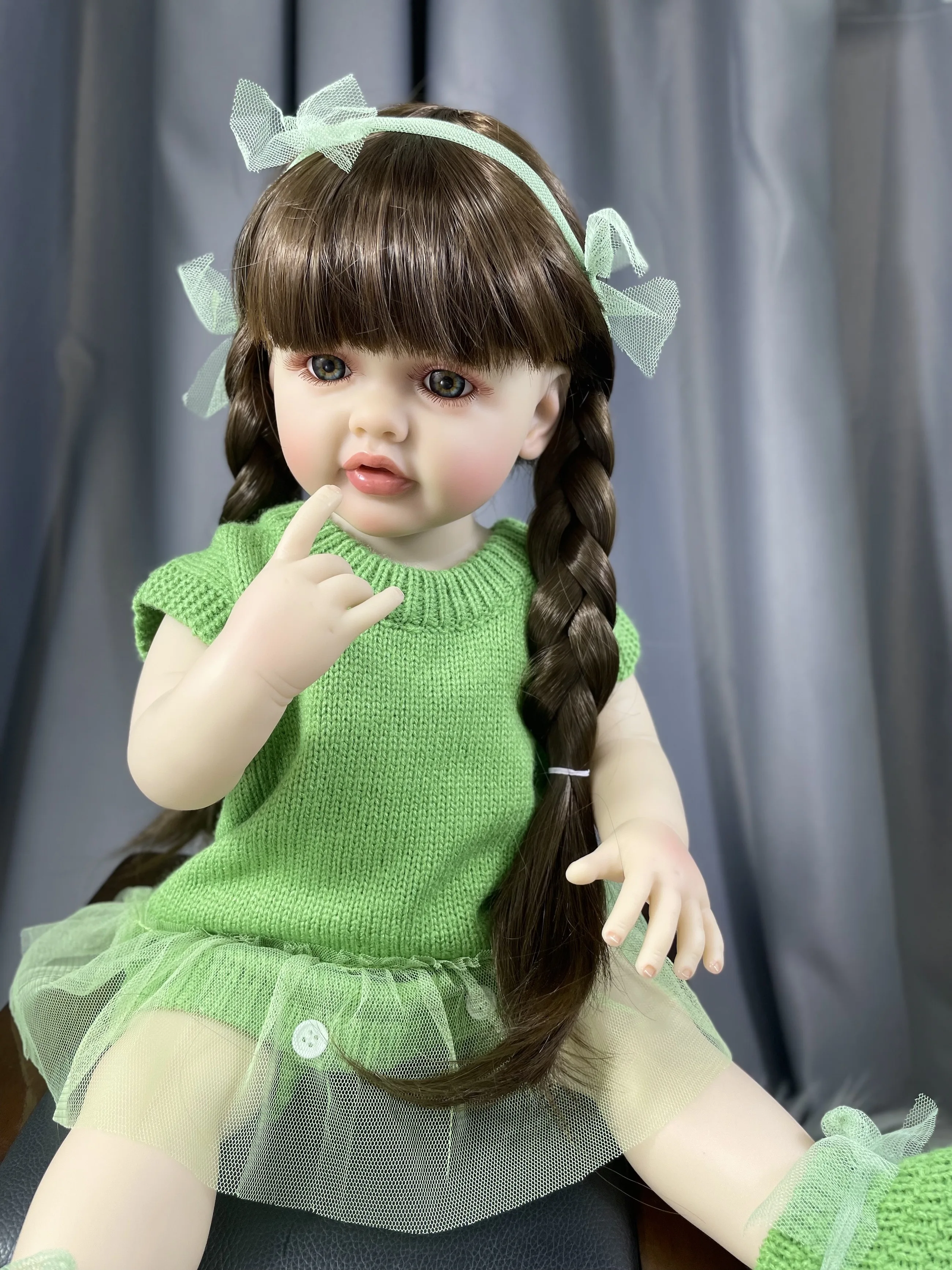 MRB 55CM Full Body Betty Soft silicone Vinyl Reborn Toddler Girl Pretty Princess lifelike Baby Doll Christmas Gift for Child