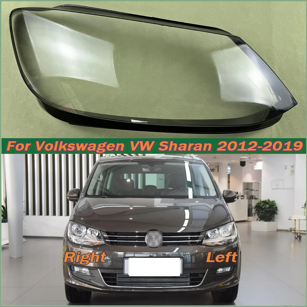 

Headlight Lens Cover For Volkswagen VW Sharan 2012-2019 Transparent Lampshade Headlamp Shell Plexiglass Auto Replacement Parts