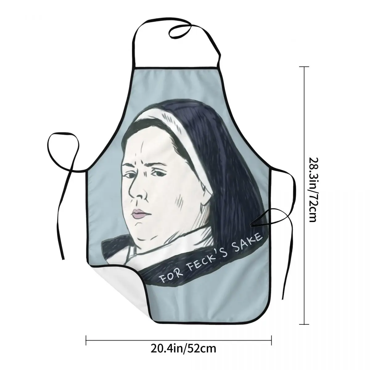 Derry Girls - Sister Michael Aprons Chef Cooking Baking Tablier Sleeveless Bib Kitchen Cleaning Pinafore for Women Men Painting