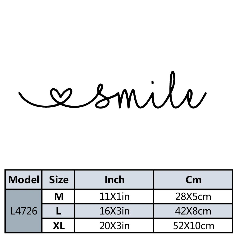 Smile Wall Mirror Sticker Wall Decals Pvc Mural Art Diy Poster For Wedding Wall Art Mural