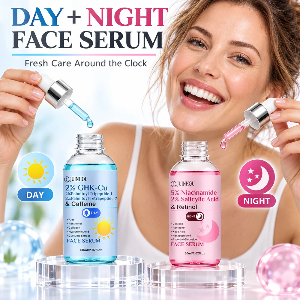 The Ordinary Serum Hyaluronic Acid - JUINHOU 2Pcs Day Night Face Serum