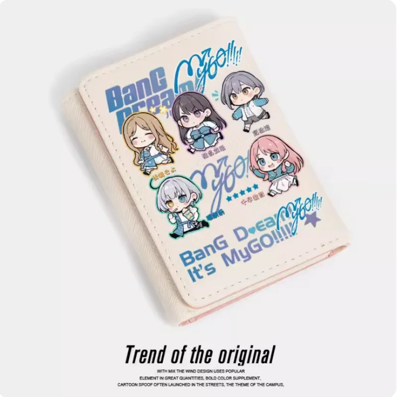 

Anime BanG Dream! It's MyGO Fashion Wallet PU Purse Card Coin Hasp Money Bag Cosplay Gift B845