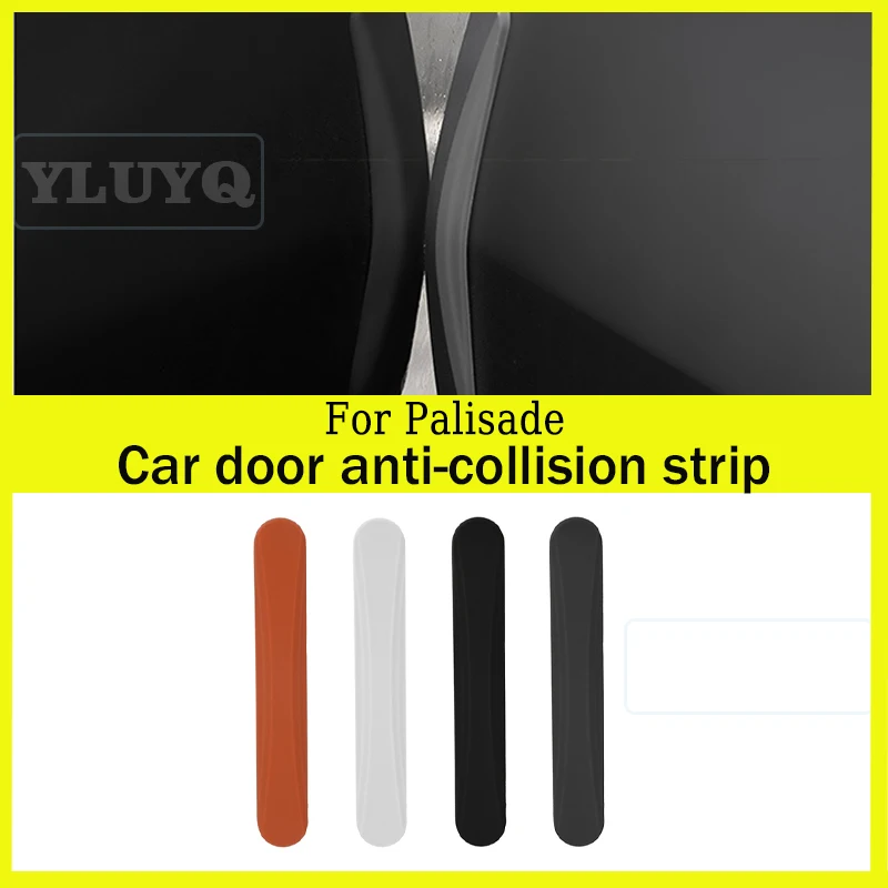 

For Hyundai Palisade Door Anti-Collision Strips, Hidden Door Protection Strips, Silicone Stickers, Car Accessories