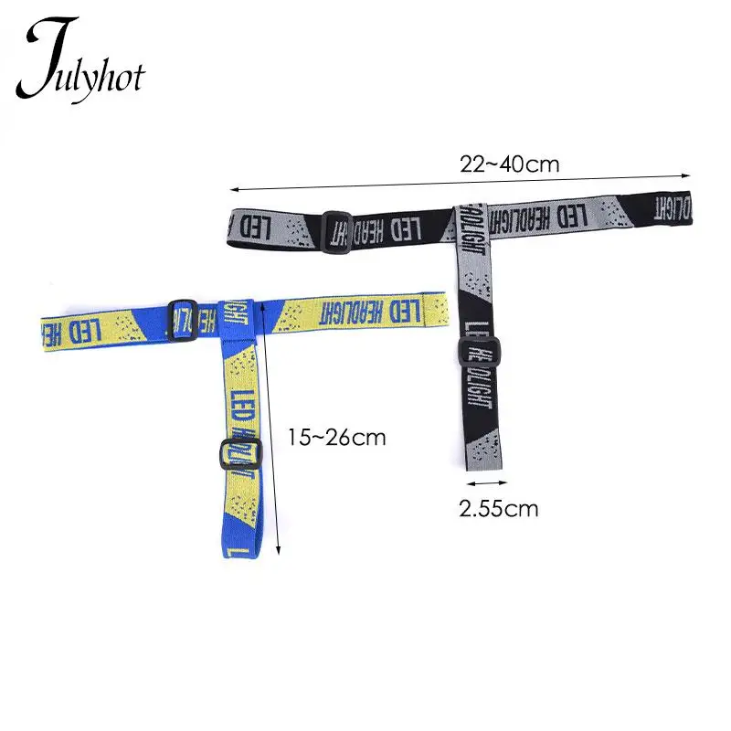 Outdoor tool Adjustable High Elasticity Head Lamp Strap Frontal Headband Elastic HeadBand Belt for LED Headlamp Bike Front Light