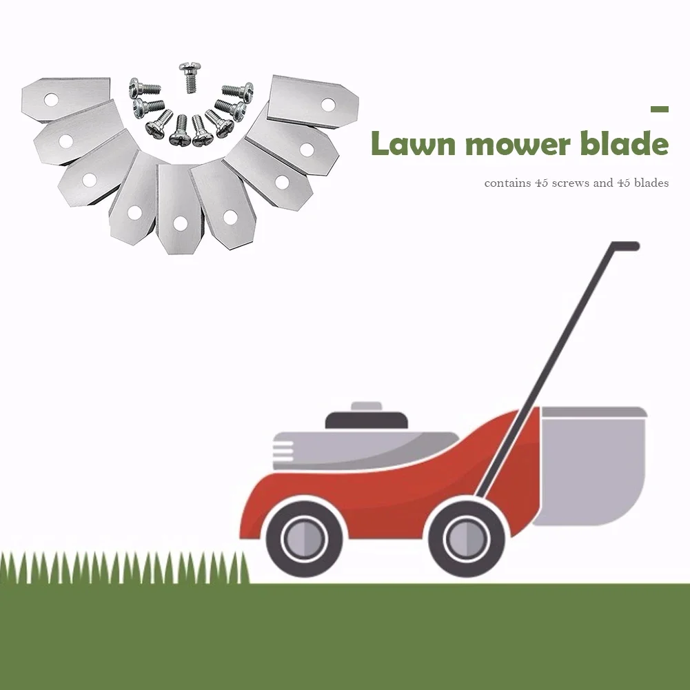 30-150PCS Trimmer Blade Lawn Mower Grass Replacement Trimmer Cutter Piece For Husqvarna Automower/Gardena Robotic 35*18*0.75mm