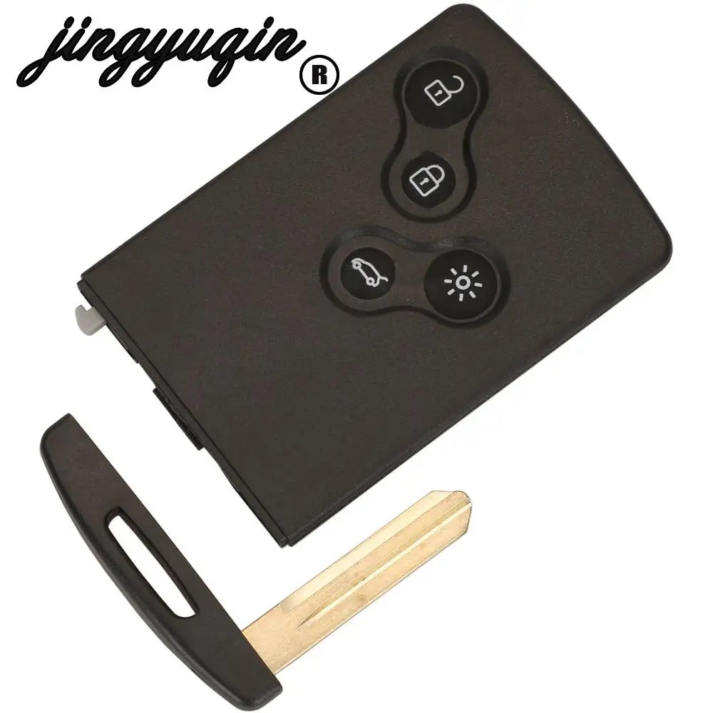 jingyuqin Remote Key Shell For Renault Megane III Laguna Scenic Fluence I Clio IV Kaptur KOLEOS Va2 /Nsn14 Blade