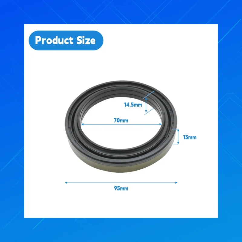 

OEM:Corteco 12018338B.Size:70x95x13/14.5mm,DMHUI high-qualityNBRtractor oil seals,applicable to CARRARO 138215 DANA 000051804
