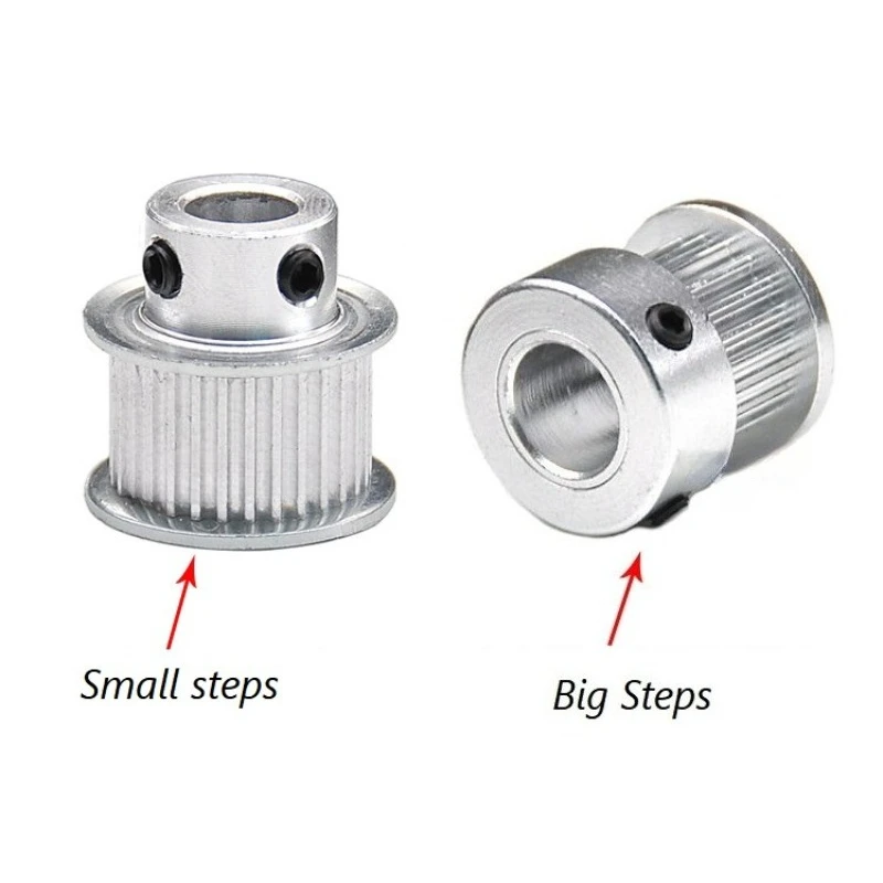 S2M Pulley 16T~32 Teeth Motor Belt Timing Pulleys DIY Printer S2M16T-32T