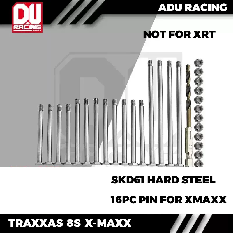 ADU RACING SKD61 HARD STEEL run through pin for TRAXXAS X-MAXX OR XRT OUTSIDE 8PC