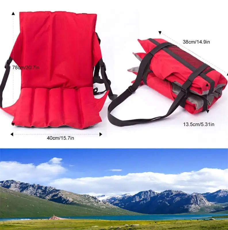 Professional Kayak Padded Seat Rowing Boat Soft Non-Slip Padded Base Backrest Padded Surfboard/Stadium Seat Cushion