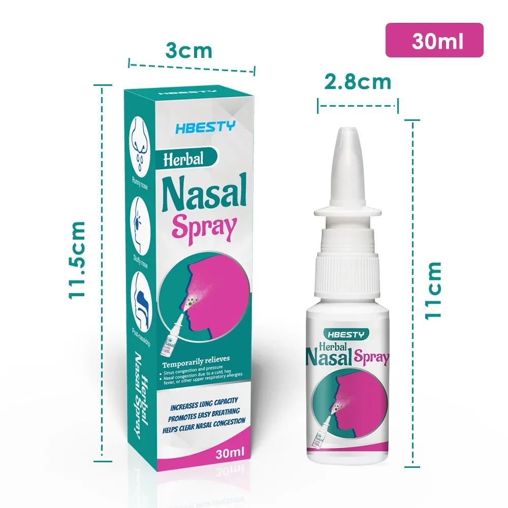 Nasal Patency Spray Allergic  Herbal Decontamination Nasal Stuck Sneezing and Runny Nasopharyngeal Care Liquid Nasal Spray