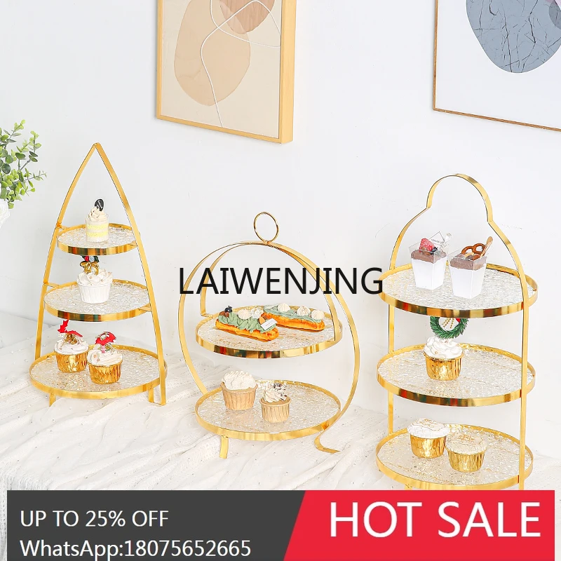 acrylic three-layer afternoon tea snack rack dessert table cupcake display tray
