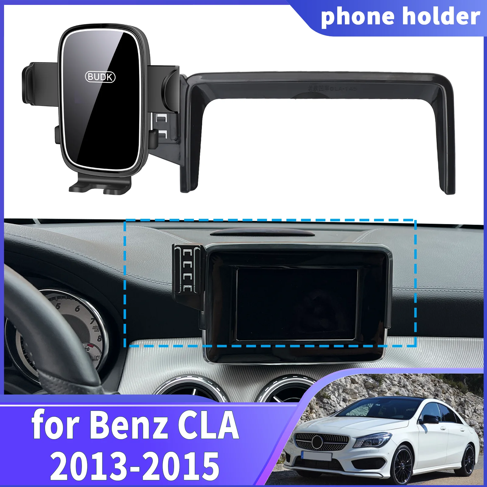 

fit for Mercedes-Benz CLA 2013 2014 2015 Navigation Phone Holder Mount Customized Car accessoires