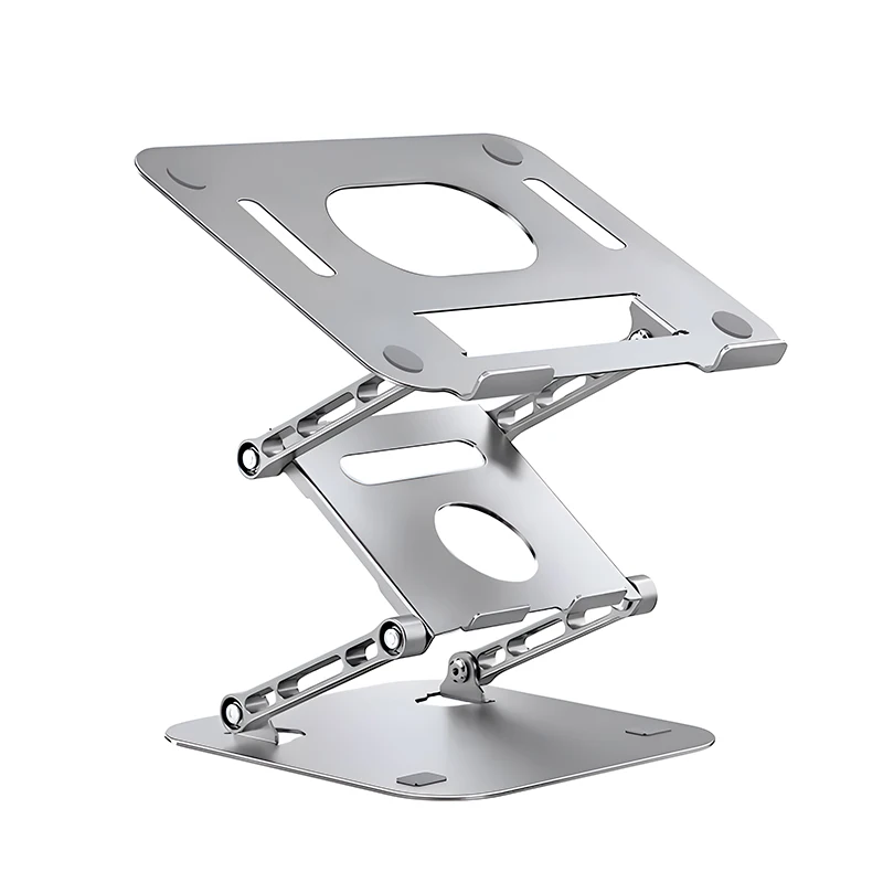 Adjustable and Portable Aluminum Alloy Laptop Stand Foldable Triple Deck Desktop Holder