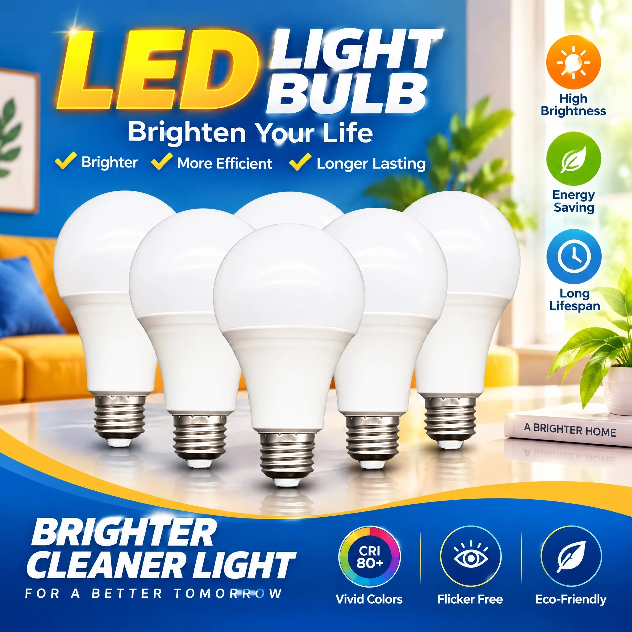 Led Light Bulb E27 220V 6000K/3000K Indoor Living Room Study Room Corridor Decorative Light 5W/12W/18W/24W Bulb LED Lamp