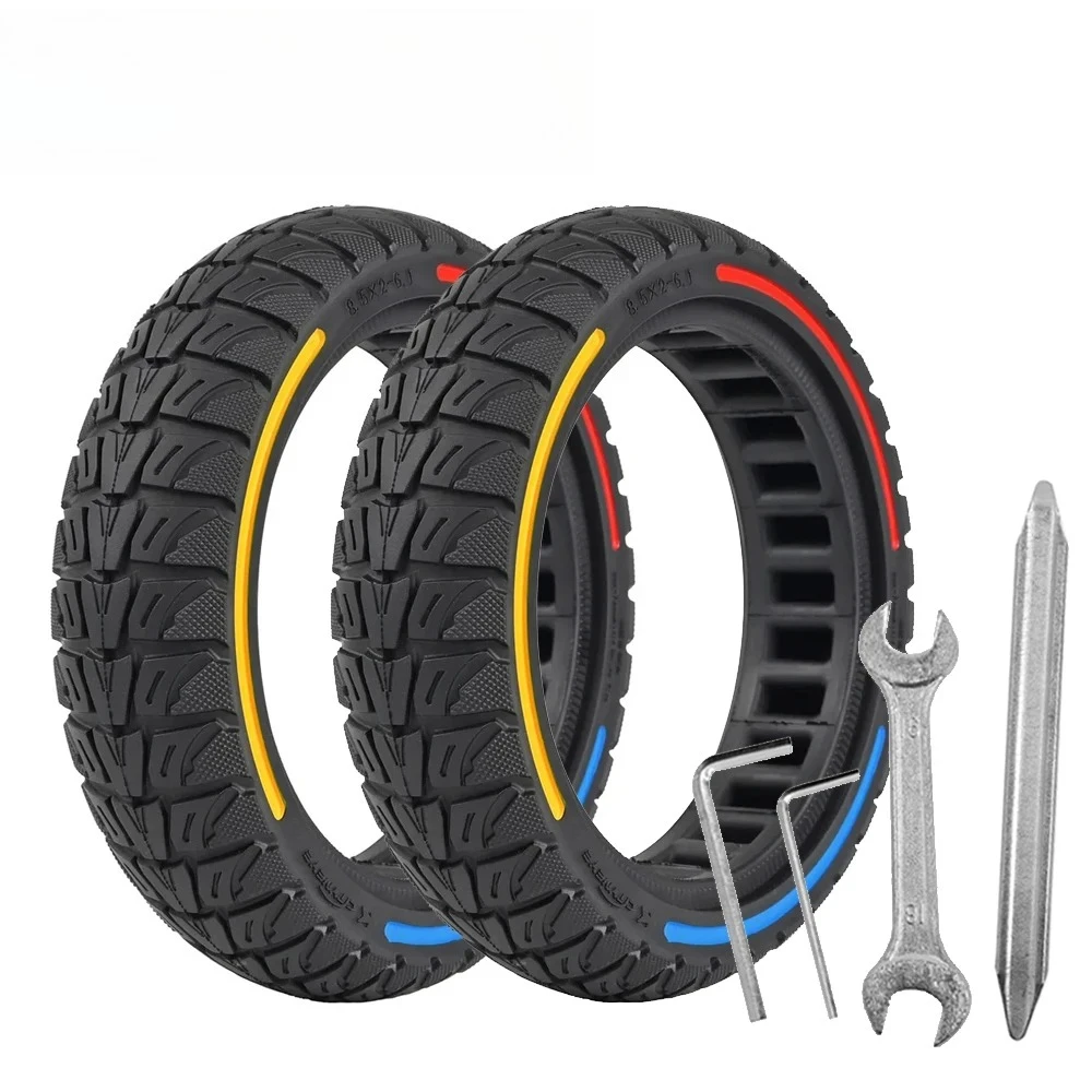 

8,5-дюймовое демпфирующее прочное колесо 8,5x2-6,1, сотовая сплошная шина, красочная для Xiaomi M365 PRO PRO2 1S, список шин для электрического скутера