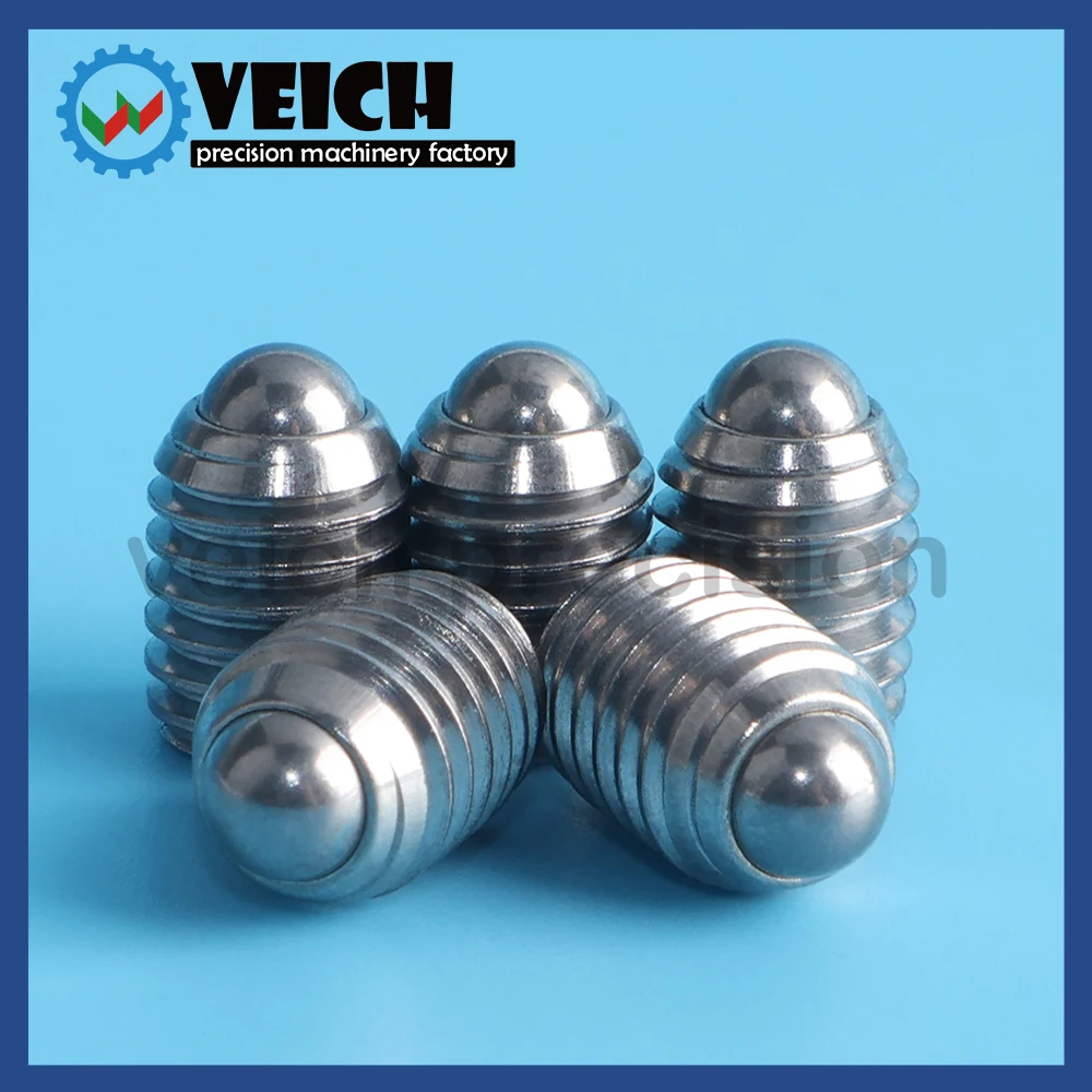 Veich VCN414.1 High Quality Ball Plungers Stainless Steel Carbon Steel Positioning Screws Hexagon Socket Bolt M3/M4/M5/M6/M8