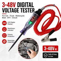 High Quality Auto Circuit Tester Truck Voltage Tester Circuit DC 6V 12V 24V Auto Diagnostic Probe Test Pen  Car Tools