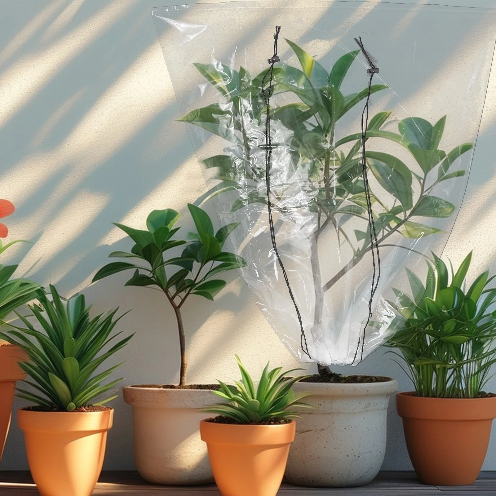 

Transparent Frost Proof Plant Cover Longlasting Pe Material Winter Shrub Frost Protection Bag Outdoor Plant Freeze Cover