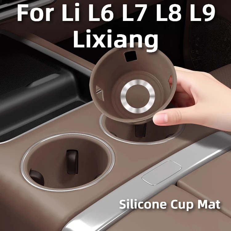 

For Li L6 L7 L8 L9 2025 2024 Lixiang Silicone Central Control Cup Mat Storage Box