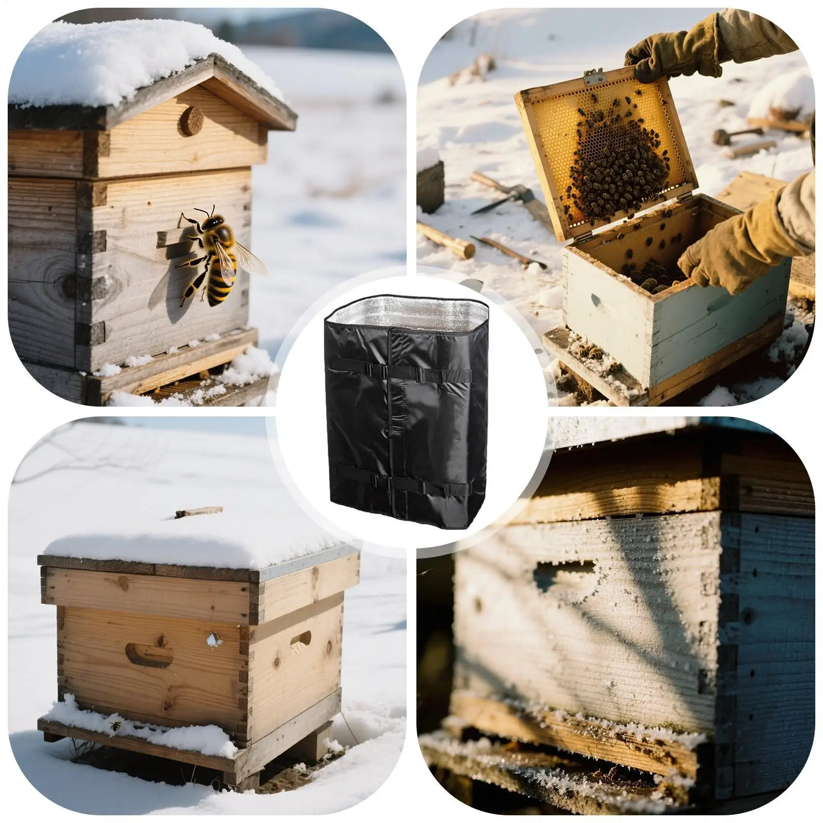 

Зимняя пленка для пчелиного улья, ткань Оксфорд, регулируемая пленка для улья, ветрозащитная многоразовая пчеловодская пчеловодская пчеловодская пчеловодская пчеловодство для владельцев фермы, пособия