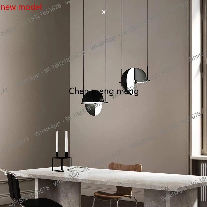 

Light luxury, rotating chandelier at the front desk of catering, one-word lamp in study at the bar of restaurant