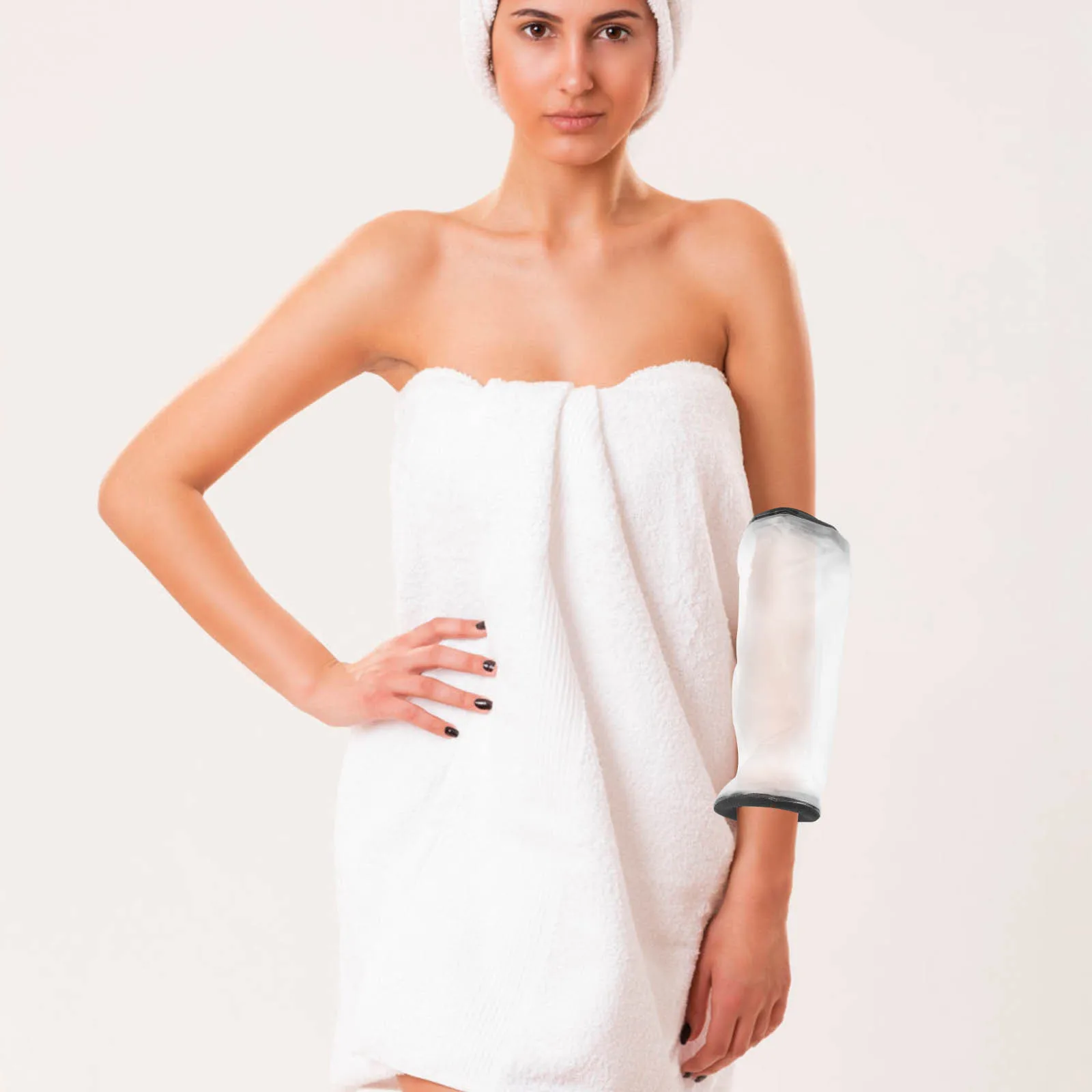 

Central Waterproof Case Elbow Wearing Mouth Is Elastic Cloth Arm Shower Cover for Cast Adult