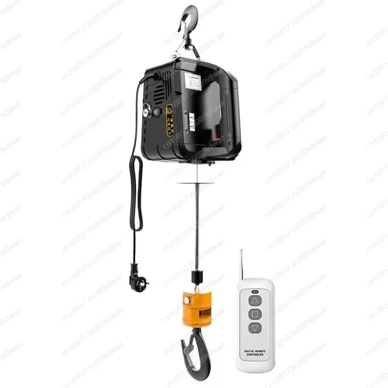 Miniature electric hoist 220v portable crane household small hoist building remote control electric hoist