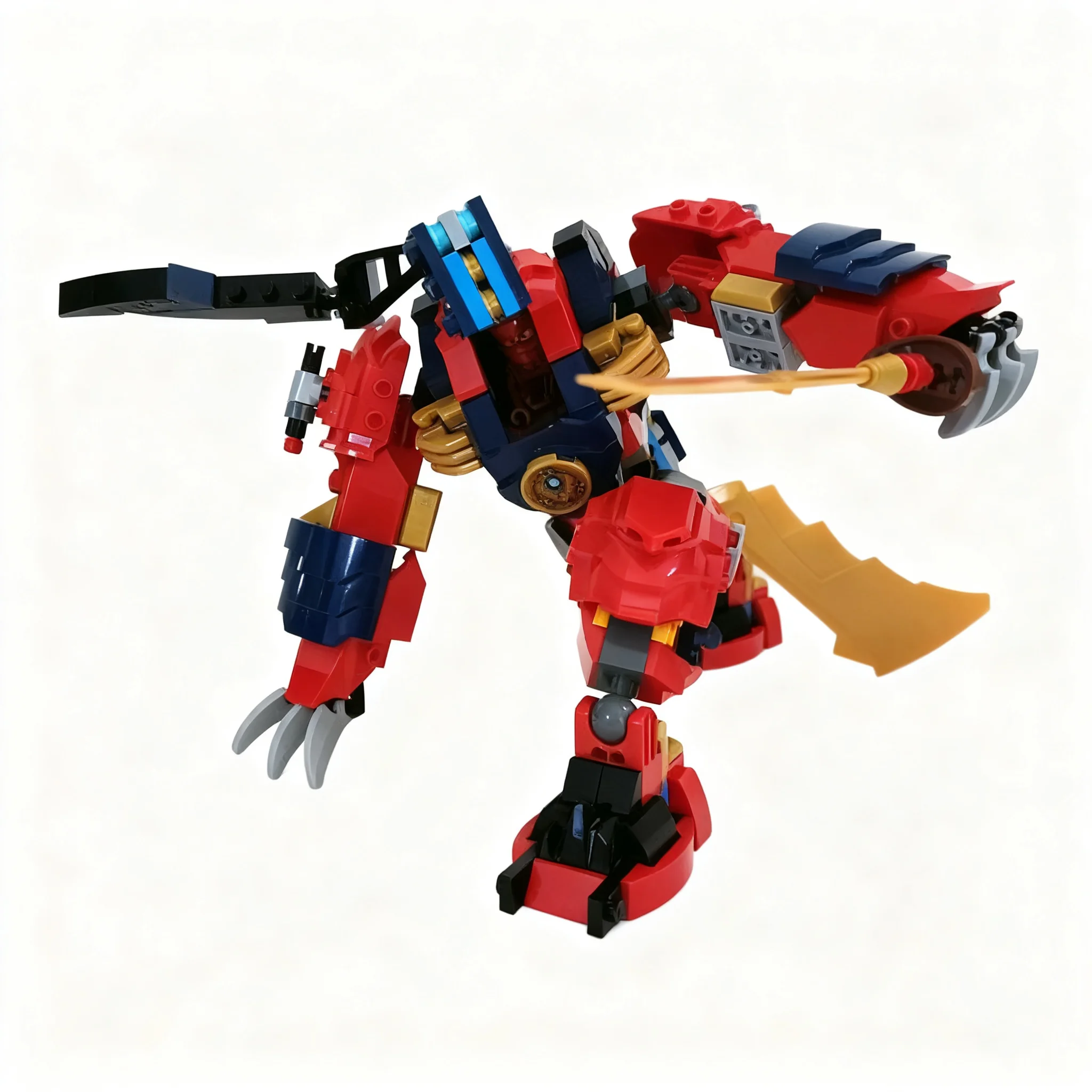 255pcs MOC Ninjia Kai's Elemental Firewolf Mech Model Building Blocks Christmas Gift Toys Architecture Creative Collection DIY