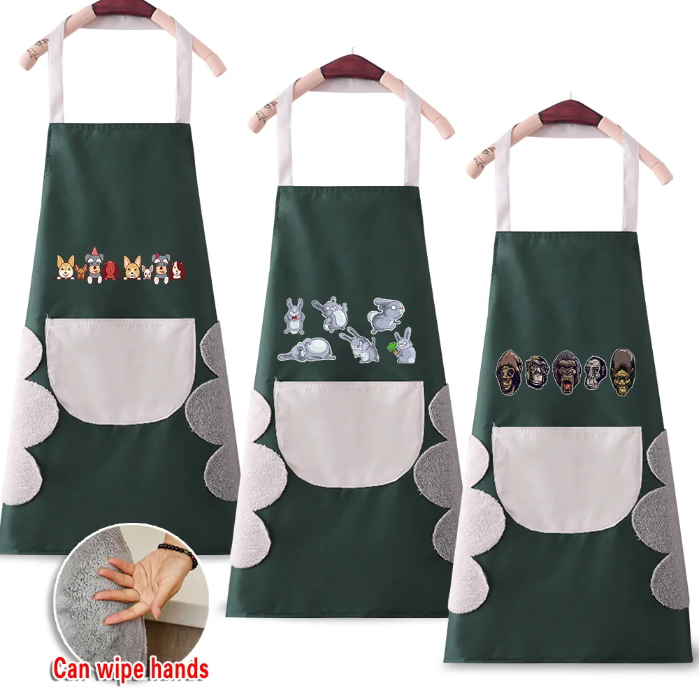 Cooking Work Clothes Light and Thin with Pockets Can Wipe Hands Milk Tea Flower Shop Work Clothes Apron Sleeveless Apron