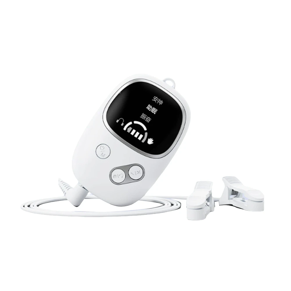 SWXF Sleep Aid Device, Microcurrent Pulse Fast Sleeping Instrument, Ear Clip Sleep Device