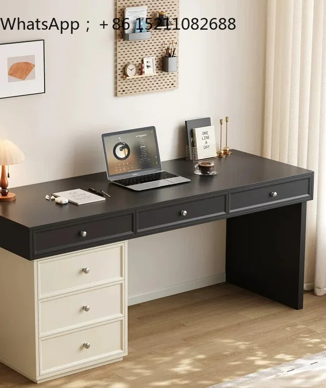 SCY desk, living room, long table, study to the living room, integrated table, antique modern simplicity