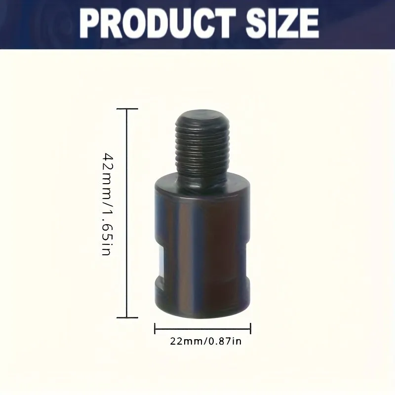 Polisher Thread Adapter - Multi-Size Conversion, Metal, Universal Fit