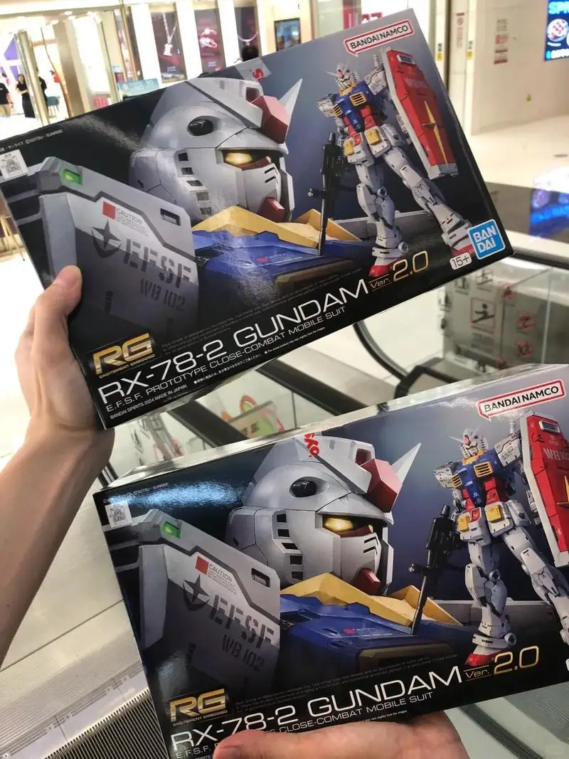Spot BANDAI Rg 1/144 Rx-78-2 Gundam Yuanzu Rgu Ver 2.0 Zusammengebautes Modell