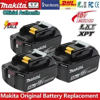 100% original Makita 18V power tool battery and charger, for Makita tools BL1830 BL1830B BL1840 BL1840 BL1850 BL1850B 18650