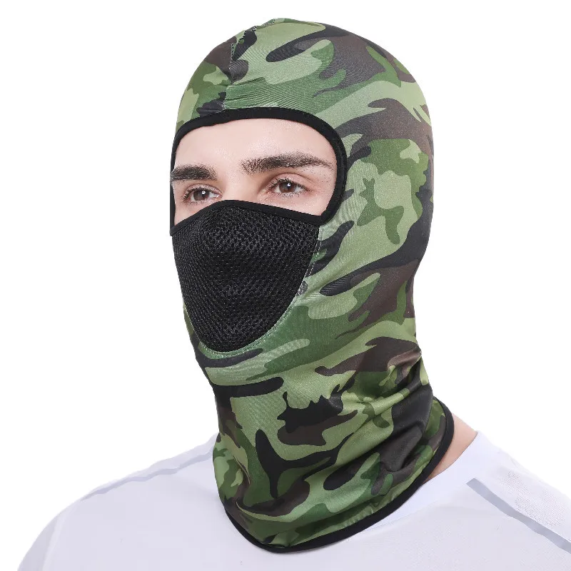 Breathable Mesh Camouflage Balaclava Full Face Mask Ski Cycling Hunting Head Cover Scarf Blaclava Cap