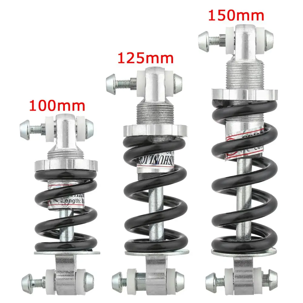 Black Bike Accessories Bicycle Cycling Parts MTB Rear Shock Bicycle Shock Absorber Spring Shocks Absorber Suspension Damper