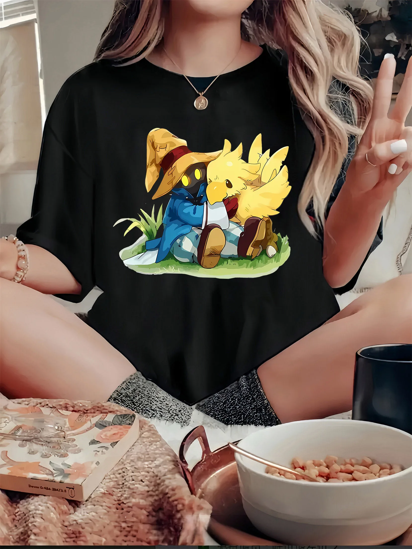 

Anime Movie Character Graphic Printing Summer Autumn Winter Cotton Men and Women T-shirt Short Sleeve Luxury Outdoor Sports