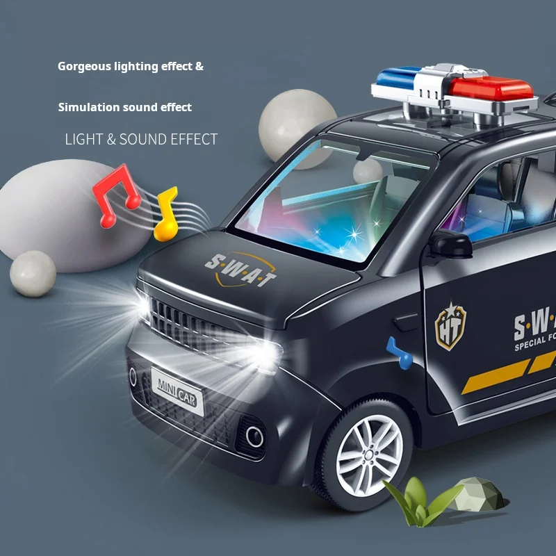 

Educational Car Toy with Lights Educational Inertia Drive Car Toy with Led Light Music for Kids Openable Doors for Toddlers