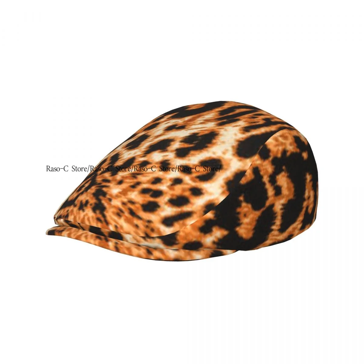 Spring Summer Adult Flat Cap Leopard Background Unisex Newsboy Ivy Cap Light Thin Forward Beret Outdoor Hat