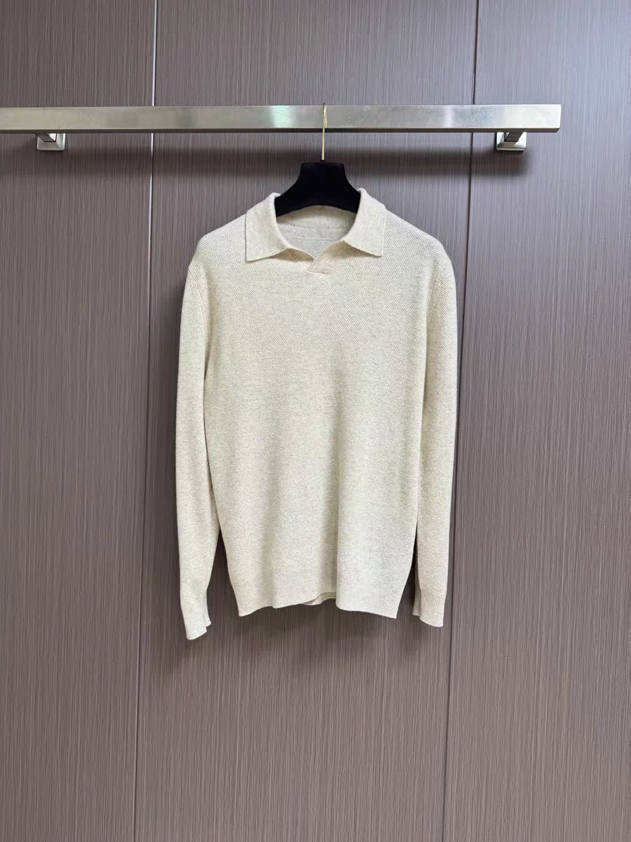 

Italian Sle Luxury Men's Camere Wool Long Sve irt Casual Simple Busin Clothing Vintage Faion