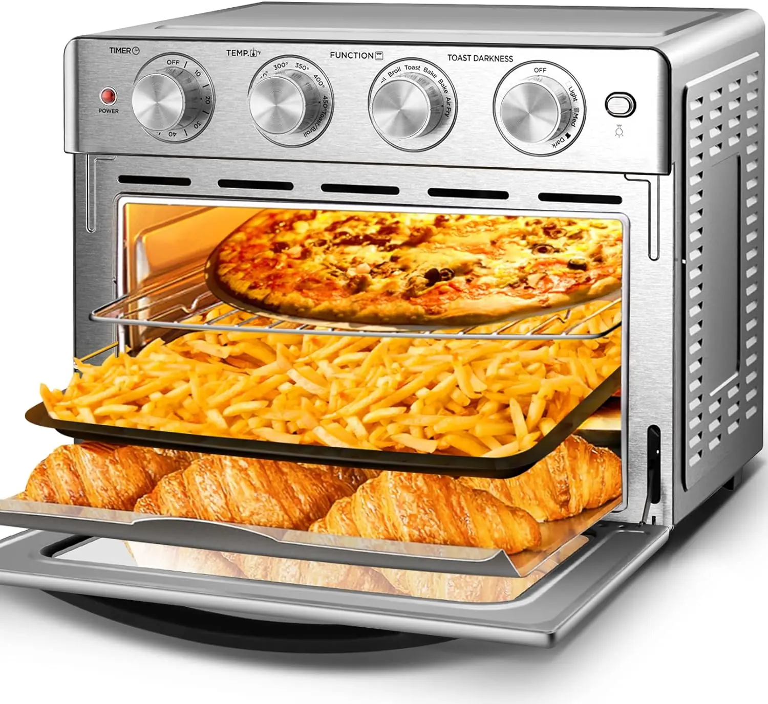 Geek Chef 6 Slice 26QT/26L Air Fryer Fry Oil-Free Extra Large Toaster Oven Combo Air Frye