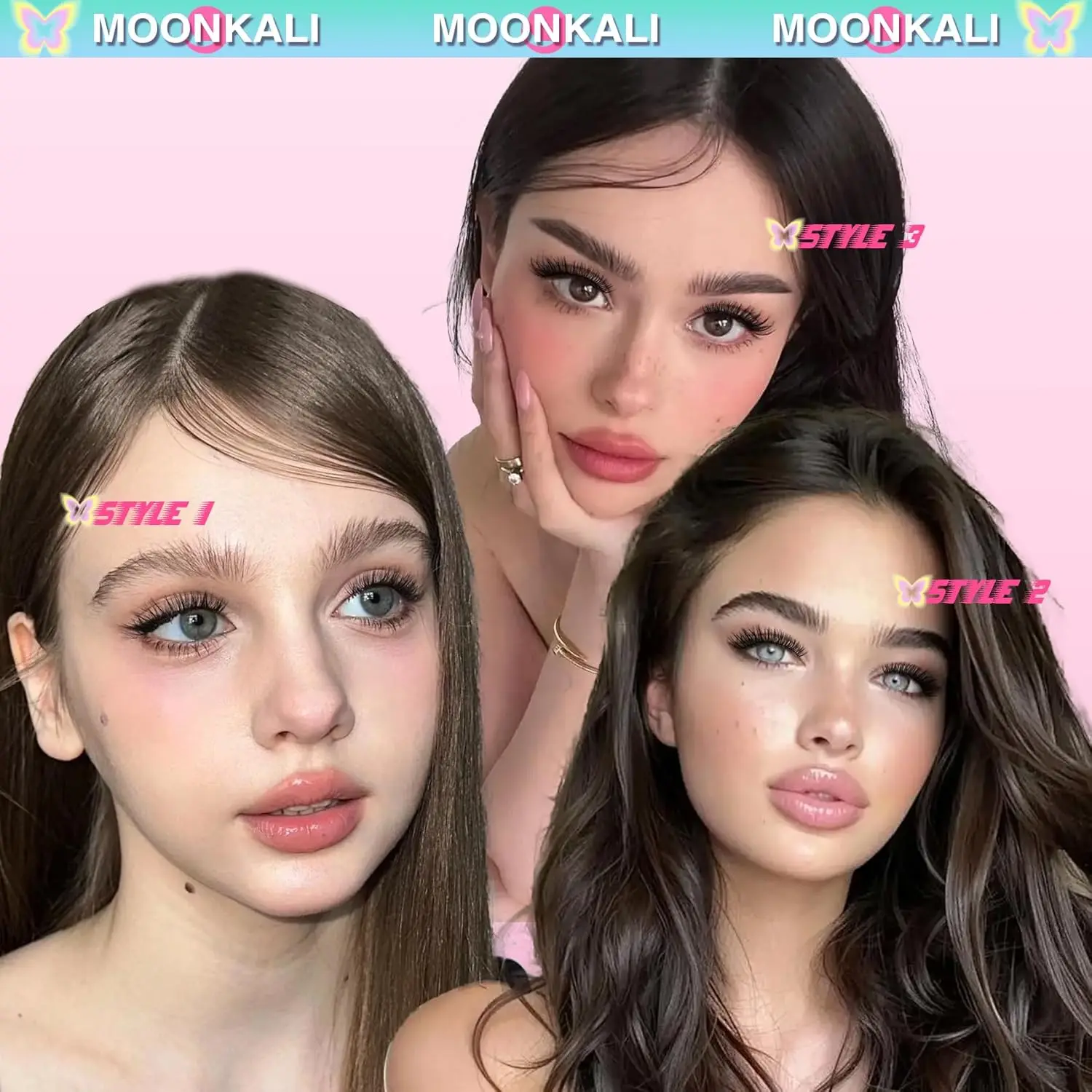 ムーンカリ ラッシュクラスター まつげエクステキット ウィスピー インディビジュアル ラッシュクラスター DIY まつげエクステキット ナチュラルルック ラッシュ