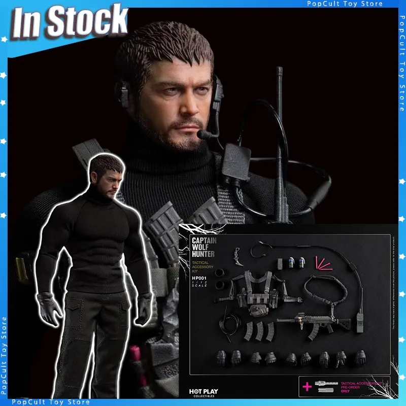 In Stock Action Figure 1/12 Captain Wolf Hunter Chris Anime Figurine Statue Collectible Joint Movable Model Gifts Toys